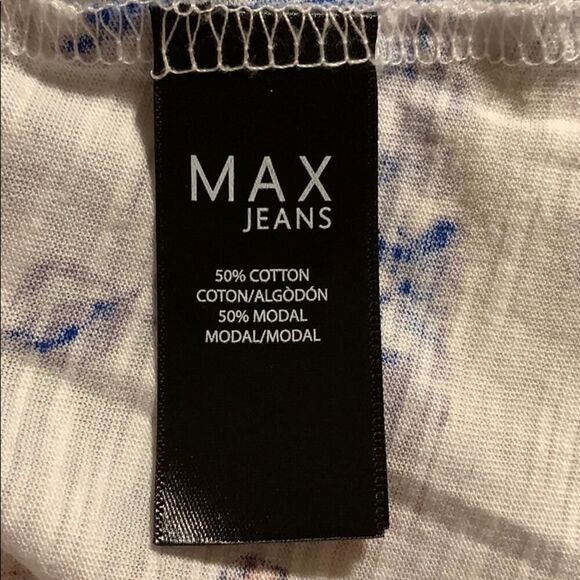 Max Jeans Dolman Sleeve Hi-low Floral Tee - Picture 5 of 6